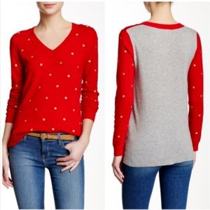 ❣️ J Crew Women's XXS Wool Blend Polka Dot Sweater